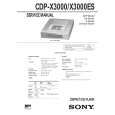 SONY CDP-X3000ES Manual de Servicio