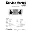 PANASONIC RX-6400 Manual de Servicio