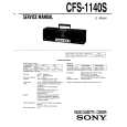 SONY CFS-1140S Manual de Servicio