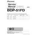 PIONEER BDP-51FD/WVXJ52 Manual de Servicio