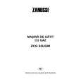 ZANUSSI ZCG55UGW Manual de Usuario