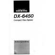ONKYO DX6450 Manual de Usuario