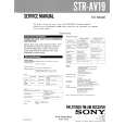 SONY STR-AV19 Manual de Servicio