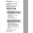 PIONEER VSX-518-S/KUCXJ Manual de Usuario
