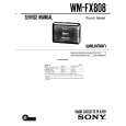 SONY WM-FX808 Manual de Servicio