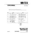 SONY WMFX14 Manual de Servicio