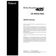 ROLAND GC-405 Manual de Usuario