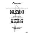 PIONEER XR-A4800/NVXJ Manual de Usuario