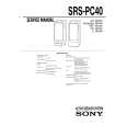SONY SRS-PC40 Manual de Servicio