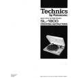 TECHNICS SL-1800 Manual de Usuario