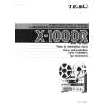 TEAC X1000 Manual de Usuario
