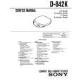 SONY D-842K Manual de Servicio