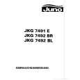 JUNO-ELECTROLUX JKG7492BR Manual de Usuario