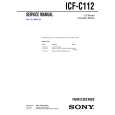 SONY ICFC112 Manual de Servicio