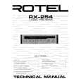 ROTEL RX254 Manual de Servicio
