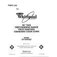 WHIRLPOOL SF5100SRW5 Catálogo de piezas