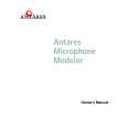ANTARES ANTARES MICROPHONE MODELER Manual de Usuario