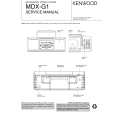 KENWOOD MDXG1 Manual de Servicio