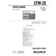 SONY CFM20 Manual de Servicio