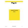 REX-ELECTROLUX RP2 Manual de Usuario