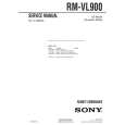 SONY RMVL900 Manual de Servicio