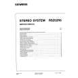SIEMENS RS252 Manual de Servicio