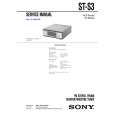 SONY STS3 Manual de Servicio