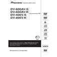 PIONEER DV-600AV-K/YXZTUR5 Manual de Usuario
