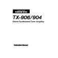 ONKYO TX906 Manual de Usuario