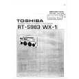 TOSHIBA RT-S983 WX1 Manual de Servicio