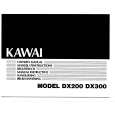 KAWAI DX200 Manual de Usuario