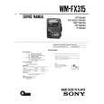 SONY WM-FX315 Manual de Servicio