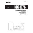 TEAC MC-D76 Manual de Usuario