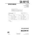 SONY SAW11S Manual de Servicio