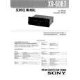 SONY XR6087 Manual de Servicio