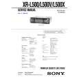 SONY XR-L500X Manual de Servicio