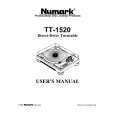 NUMARK TT-1520 Manual de Usuario