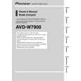 PIONEER AVD-W7900 Manual de Usuario