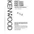 KENWOOD KRC2004 Manual de Usuario
