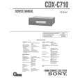 SONY CDXC710 Manual de Servicio