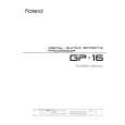 ROLAND GP-16 Manual de Usuario