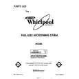 WHIRLPOOL MW8600XS2 Catálogo de piezas