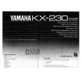 YAMAHA KX-230 Manual de Usuario