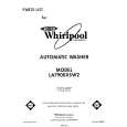 WHIRLPOOL LA7900XSW2 Catálogo de piezas