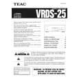 TEAC VRDS25 Manual de Usuario