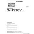 PIONEER S-H510V/XDCN Manual de Servicio