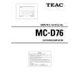 TEAC MC-D76 Manual de Servicio