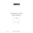 ZANUSSI DCS380W Manual de Usuario