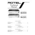 ROTEL RA-550 Manual de Servicio