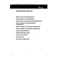 WHIRLPOOL ARZ 560/H/DBLUE Manual de Usuario